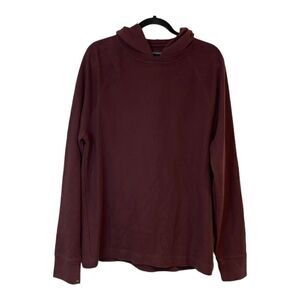 Banana republic men’s burgundy, hooded sweatshirt size tall large
